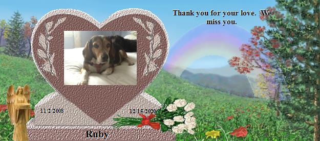 Ruby's Rainbow Bridge Pet Loss Memorial Residency Image