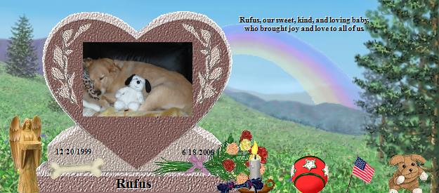 Rufus's Rainbow Bridge Pet Loss Memorial Residency Image