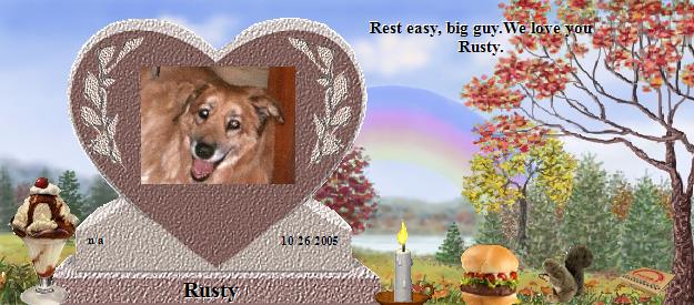 Rusty's Rainbow Bridge Pet Loss Memorial Residency Image