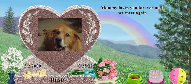 Rusty's Rainbow Bridge Pet Loss Memorial Residency Image