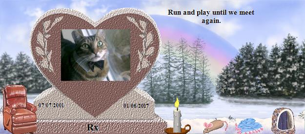 Rx's Rainbow Bridge Pet Loss Memorial Residency Image