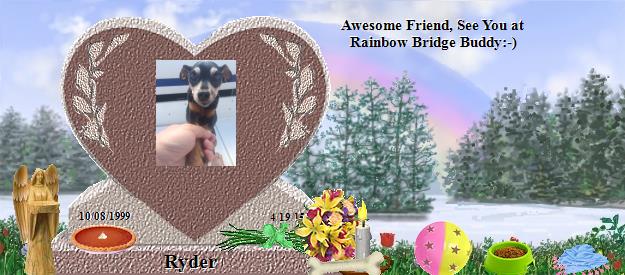 Ryder's Rainbow Bridge Pet Loss Memorial Residency Image