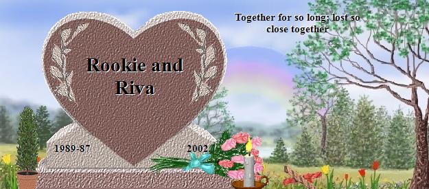 Rookie and Riva's Rainbow Bridge Pet Loss Memorial Residency Image