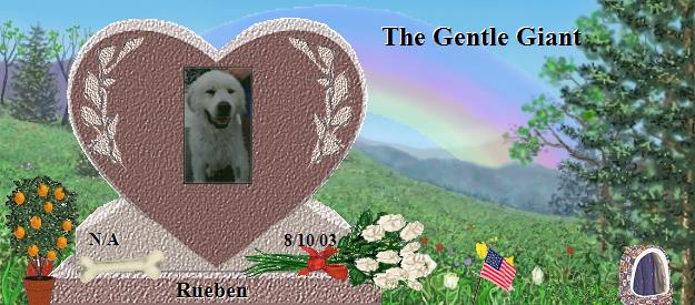 Rueben's Rainbow Bridge Pet Loss Memorial Residency Image