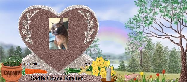 Sadie Grace Kusher's Rainbow Bridge Pet Loss Memorial Residency Image