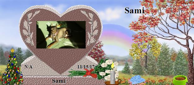 Sami's Rainbow Bridge Pet Loss Memorial Residency Image