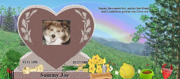 Sammy Joe's Rainbow Bridge Pet Loss Memorial Residency Image