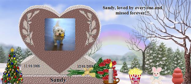 Sandy's Rainbow Bridge Pet Loss Memorial Residency Image