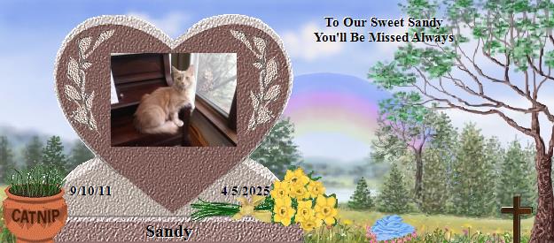 Sandy's Rainbow Bridge Pet Loss Memorial Residency Image
