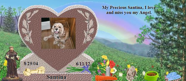 Santina's Rainbow Bridge Pet Loss Memorial Residency Image