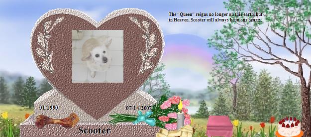 Scooter's Rainbow Bridge Pet Loss Memorial Residency Image