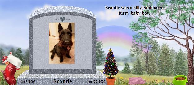 Scoutie's Rainbow Bridge Pet Loss Memorial Residency Image