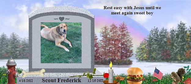 Scout Frederick's Rainbow Bridge Pet Loss Memorial Residency Image