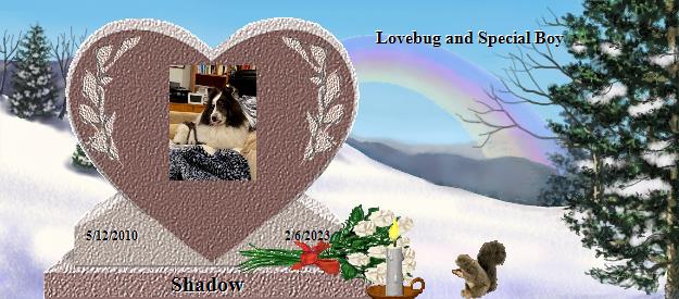 Shadow's Rainbow Bridge Pet Loss Memorial Residency Image