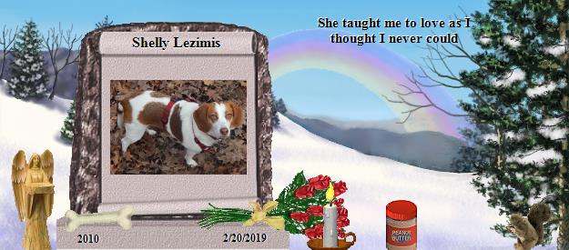 Shelly Lezimis's Rainbow Bridge Pet Loss Memorial Residency Image