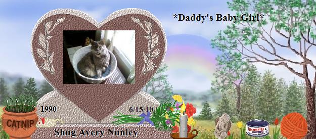 Shug Avery Nunley's Rainbow Bridge Pet Loss Memorial Residency Image
