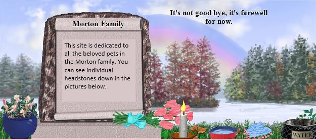 Morton Family's Rainbow Bridge Pet Loss Memorial Residency Image