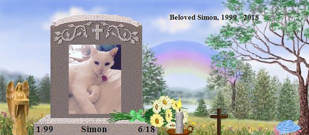 Simon's Rainbow Bridge Pet Loss Memorial Residency Image