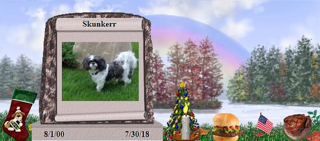 Skunkerr's Rainbow Bridge Pet Loss Memorial Residency Image