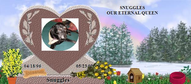 Snuggles's Rainbow Bridge Pet Loss Memorial Residency Image