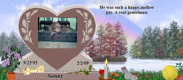 Sonny's Rainbow Bridge Pet Loss Memorial Residency Image