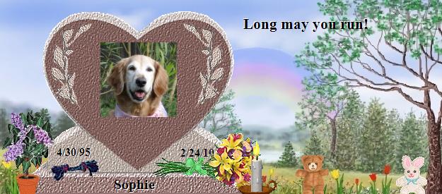 Sophie's Rainbow Bridge Pet Loss Memorial Residency Image