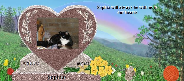 Sophia's Rainbow Bridge Pet Loss Memorial Residency Image