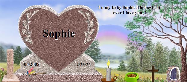 Sophie's Rainbow Bridge Pet Loss Memorial Residency Image