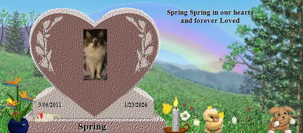 Spring's Rainbow Bridge Pet Loss Memorial Residency Image