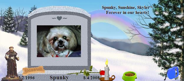 Spunky's Rainbow Bridge Pet Loss Memorial Residency Image