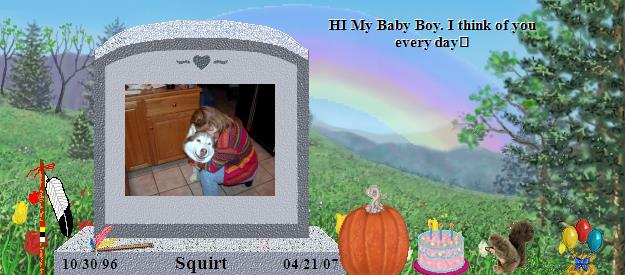 Squirt's Rainbow Bridge Pet Loss Memorial Residency Image