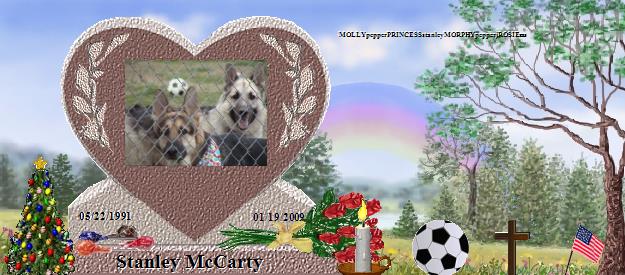 Stanley McCarty's Rainbow Bridge Pet Loss Memorial Residency Image