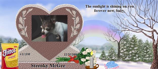 Steenky McGee's Rainbow Bridge Pet Loss Memorial Residency Image