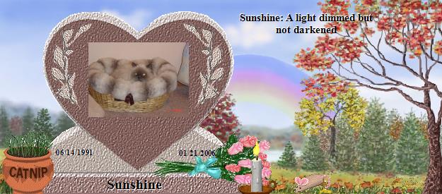 Sunshine's Rainbow Bridge Pet Loss Memorial Residency Image