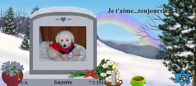 Suzette's Rainbow Bridge Pet Loss Memorial Residency Image