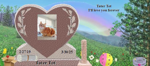 Tater Tot's Rainbow Bridge Pet Loss Memorial Residency Image