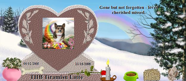THB Tiramisu Latte's Rainbow Bridge Pet Loss Memorial Residency Image