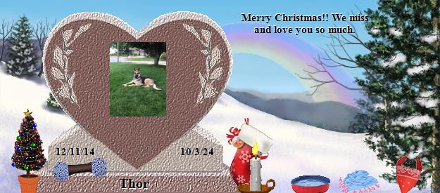 Thor's Rainbow Bridge Pet Loss Memorial Residency Image