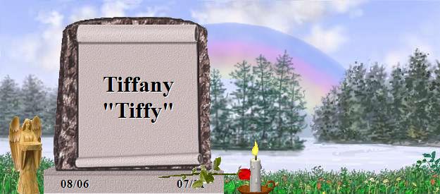Tiffany "Tiffy"'s Rainbow Bridge Pet Loss Memorial Residency Image