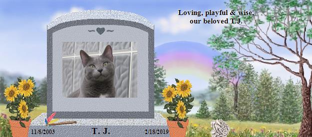 T. J.'s Rainbow Bridge Pet Loss Memorial Residency Image