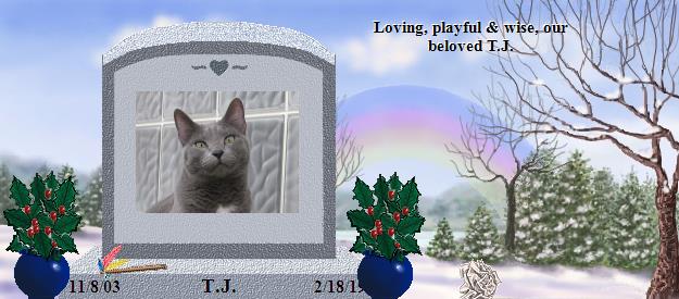T.J.'s Rainbow Bridge Pet Loss Memorial Residency Image