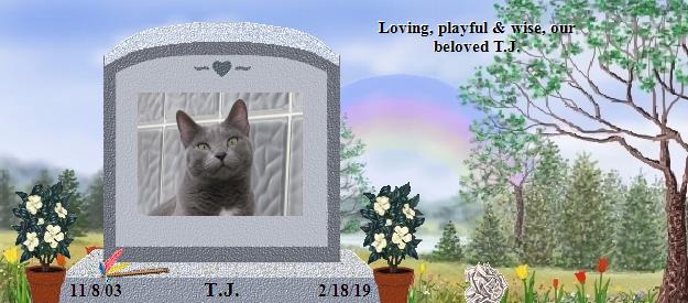 T.J.'s Rainbow Bridge Pet Loss Memorial Residency Image