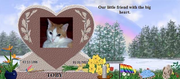 TOBY's Rainbow Bridge Pet Loss Memorial Residency Image