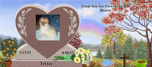 Trixie's Rainbow Bridge Pet Loss Memorial Residency Image
