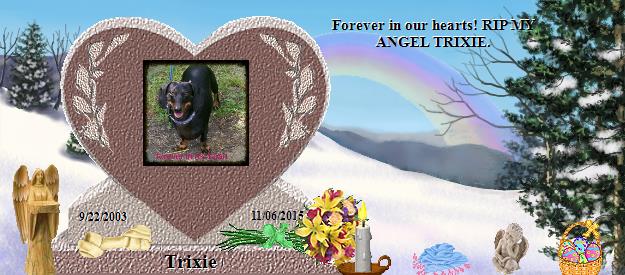 Trixie's Rainbow Bridge Pet Loss Memorial Residency Image