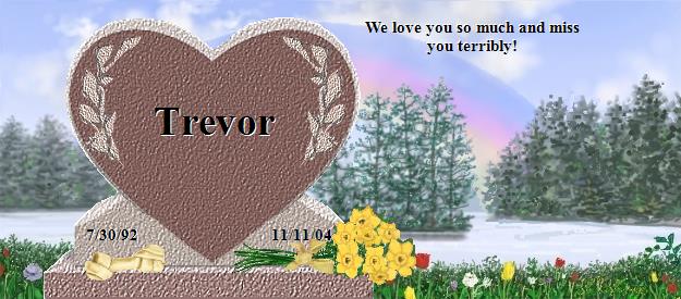 Trevor's Rainbow Bridge Pet Loss Memorial Residency Image