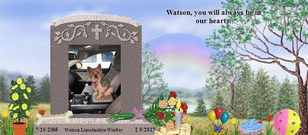 Watson Lincolnshire Winfrey's Rainbow Bridge Pet Loss Memorial Residency Image