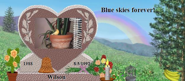 Wilson's Rainbow Bridge Pet Loss Memorial Residency Image
