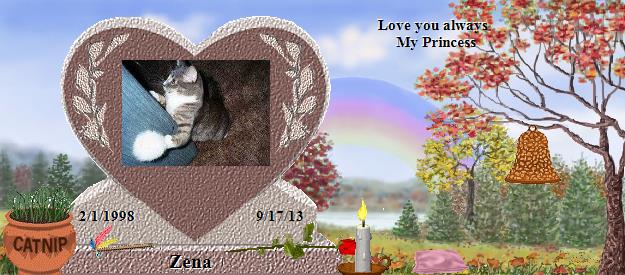 Zena's Rainbow Bridge Pet Loss Memorial Residency Image