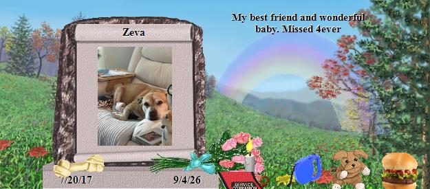Zeva's Rainbow Bridge Pet Loss Memorial Residency Image